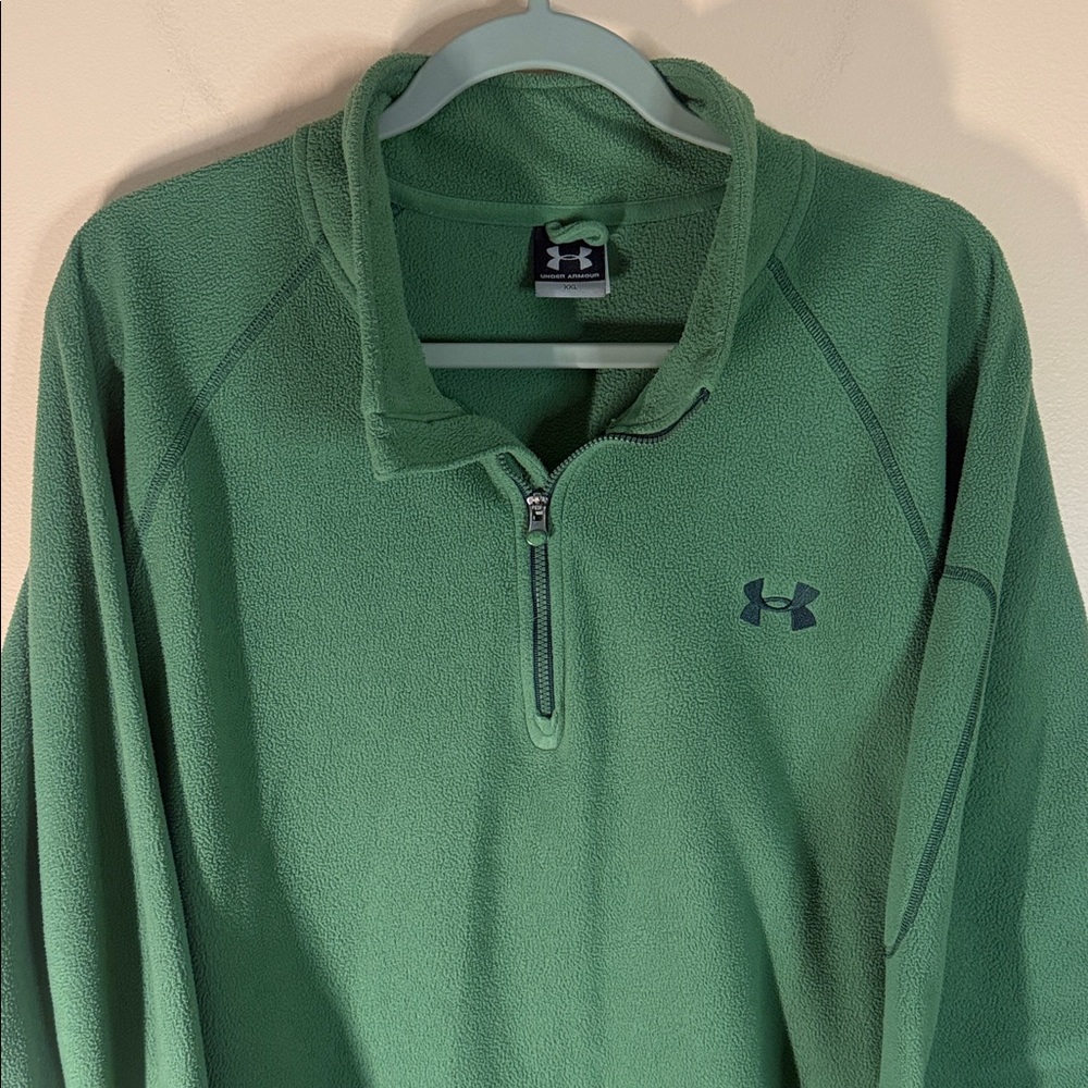 Under Armour Green Half-Zip Fleece Pullover